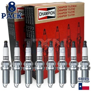 8 Pack Champion Platinum Spark Plugs for 2005-2009 Land Rover LR3 4.4L V8 - Picture 1 of 3