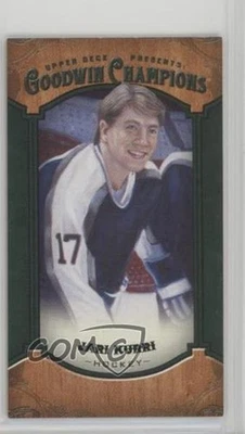 2014 Upper Deck Goodwin Champions Mini Green Lady Luck Back Jari Kurri #102 HOF - Image 1 of 2