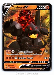 Coalossal V 098/185 - Vivid Voltage - Tarjeta Pokémon - Casi Como Nueva - Imagen 1 de 2