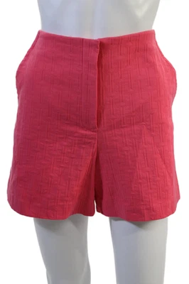 Pantalones Cortos Chinos Unisex Trina Turk Rosa Geométrico Talla 38 Foto 1 de 4