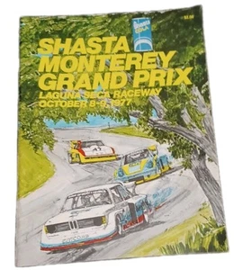 1977 Shasta Monterey Grand Prix Laguna Seca Raceway offizielles Programm - Bild 1 von 2