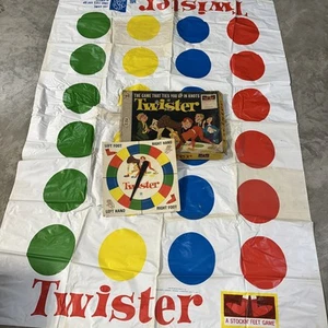 Vintage 1966, Milton Bradley TWISTER Party Game, in original box 1st edition - Picture 1 of 7