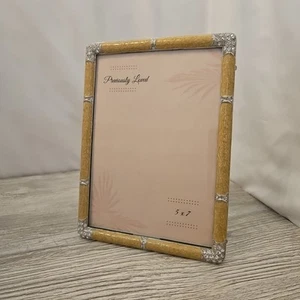 Stunning Tizo Enamel Swarovski Jeweled Photo Picture Frame 5x7" Heavy - Picture 1 of 14