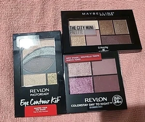 (3) Revlon Maybelline Eye Shadow Palette Contour Kit Colorstay Day To Night NEW - Picture 1 of 4