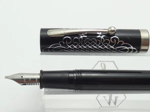 Vintage Sheaffer No Nonsense Black Fountain Pen, CT, Medium Italic Steel Nib - Picture 1 of 16
