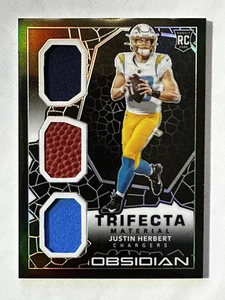 🔥 2020 Panini Obsidian - Trifecta Material #TM4 Justin Herbert #'d /100 🔥 - Bild 1 von 2