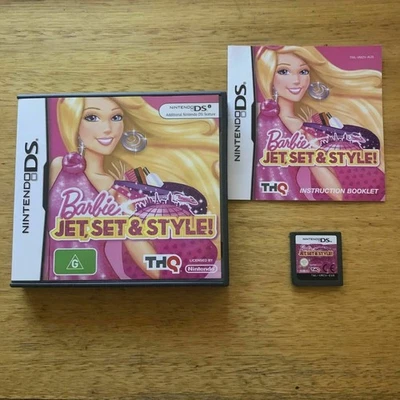 Barbie: Jet, Set and Style NDS Nintendo DS Game (complete with Manual) - Image 1 of 4