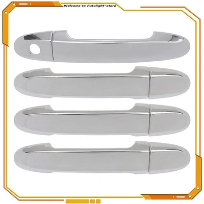 For Hyundai Santa Fe 2006-2012 w/Keyhole 4x Front Rear Left Right Door Handle Foto 1 de 4