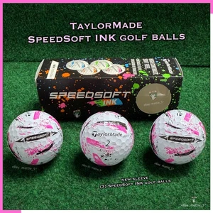 TaylorMade SpeedSoft PINK INK Golfbälle - NEUE Hülle - 3 PINK INK Golfbälle - Bild 1 von 1