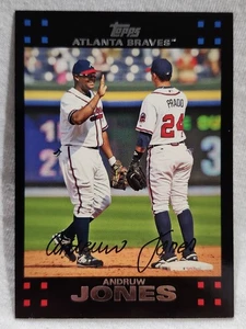 2007 Topps Andruw Jones #490 Atlanta Braves - Foto 1 di 2
