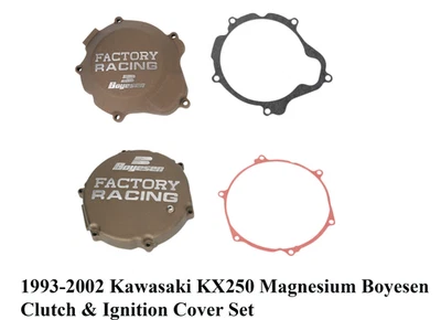 Juego de cubierta de embrague y encendido Kawasaki KX250 1993-2002 Magnesium Boyesen Foto 1 de 4