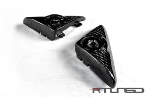 Ferrari 360, Carbon Fiber Tweeter Covers, Pair, 1x1 Weave Pattern, New Reproduce - Picture 1 of 2