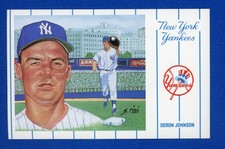1991 Historic Limited Editions 1961 Yankees Postcards Series 3 Deron Johnson #2