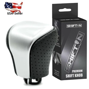 Black & Silver Gear Shift Knob Shifter for Lexus LS-460 LS-600h LS-600 LX-570 - Picture 1 of 11