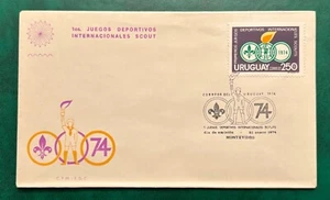 URUGUAY * "FIRST INTERNATIONAL SCOUT SPORTS GAMES 74" - FDC - Picture 1 of 1