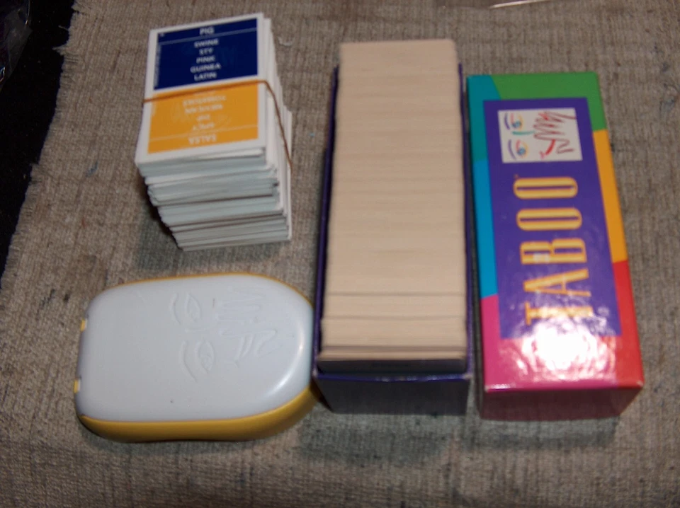 Replacement Full Set of Cards For 1989 & 2011 TABOO Game Pieces Parts - Image 1 of 2