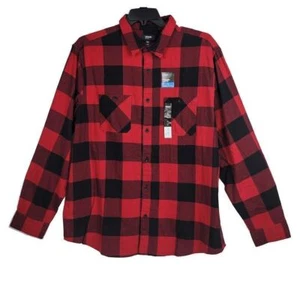 Camisa de franela suave Ultimate roja negra a cuadros Urban Pipeline para hombre talla XXL 2XL NUEVA - Imagen 1 de 5