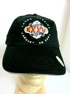 Gorra negra bordada de fútbol americano New York Giants Super Bowl XXXV NFL - Imagen 1 de 4