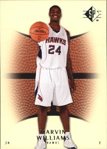 2007-08 SP Authentic Retail Atlanta Hawks Basketball Card #10 Marvin Williams