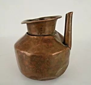 1850er alter antiker schwerer handgefertigter Topf Kupfer Wassertopf Lota/Kal... - Bild 1 von 11
