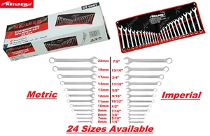 25PC Llave Juego Métrico Af Imperial 6mm-22mm Combinada Anillo Abierto 0087 - Imagen 1 de 1