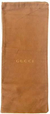 Bolso sin asas Gucci para almacenamiento de viaje marrón bolsa con cordón para zapatos 6x15 ❤ Foto 1 de 2