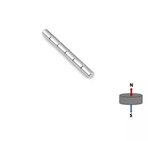 10X Strong 6mm X 12mm N45 Cylinder Magnets | Rare Earth Craft Model Building Rod - Bild 1 von 5