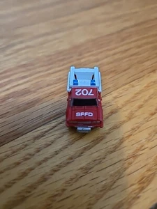Micro Machines Red Datsun Fire & Rescue Truck SFFD - Picture 1 of 5