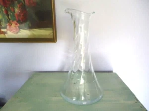 Orrefors Helena Carafe Jug Decanter, Crafted ln Sweden, Spral Optic Bowl large - Picture 1 of 7
