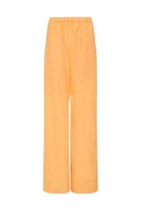 BONDI BORN Tobago Pant in Orange Casual Linen AU Size 8 RRP 395 WITH DEFECTS - Picture 1 of 10
