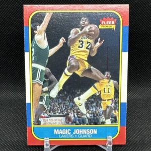 1986-87 Fleer Set-Break # 53 Magic Johnson MINT Condition With Red Ink Error - Picture 1 of 8
