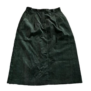 Vintage Corduroy A Line Skirt Pockets Union Made Size 12 by Russ Green - Picture 1 of 11