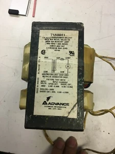 Advance core/coil ballast HID 400w M59 metal halide/H33 Mecury 71A6041 480v - Picture 1 of 7
