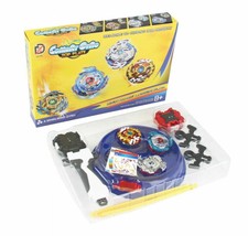 Blue Beyblade Burst Evolution Metal Toy with Arena Stadium LAUNCHER Battle Gift