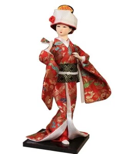 Japanese Geisha Doll Kimono Doll Oriental Doll Collectible Figurine Decor #38 - Picture 1 of 2