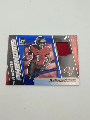 2021 Panini Optic JAELON DARDEN Rookie Phenoms Blue Hyper Prizm RC #RPH-34 Bucs - Image 1 of 2