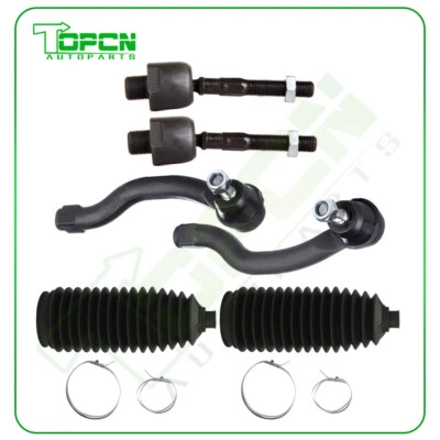 6Pcs Fit For 2008-12 Honda Accord Front Inner Outer Tie Rod Links Steering Part Foto 1 de 4