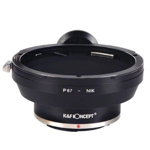 Adattatore concept K&F con treppiede per obiettivo attacco Pentax 67 per fotocamera Nikon F D800s - Foto 1 di 9