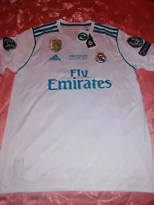MAGLIA FINALE KYIV 2018 REAL MADRID HOME 2017/18 SIZE XL - NUOVA CON ETICHETTA - Foto 1 di 13
