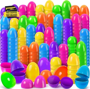 Easter Eggs, 2.5" Empty Easter Eggs Fillable, Colorful Plastic Eggs Bulks for Ea - Picture 1 of 7