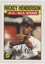 1986 Topps All Star Collector's Edition (Tiffany) Rickey Henderson #716 HOF
