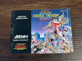 Double Dragon II The Revenge 2 Nintendo NES solo manuale istruzioni