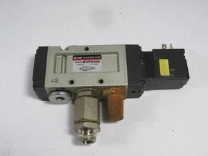 SMC EVF5120 Solenoid Valve 5-Port 21-26VDC 1.5-9bar USED - Picture 1 of 4