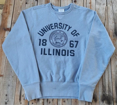 2000s NCAA Universidad de Illinois Campeón Tejido Inverso Sudadera Foto 1 de 4