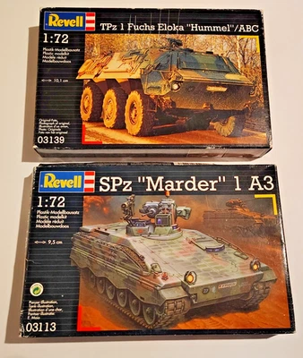 Revell #03113 SPZ "Marder" 1 A3 + #03139 TPz 1 Fuchs Eloka "Hummel" / ABC 型号 — 第 1/4 张图片