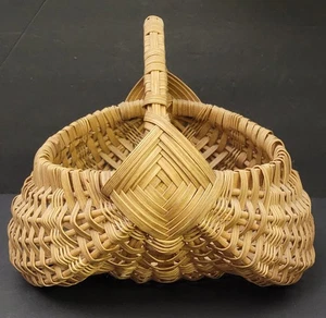 Vintage Primative handgefertigter Po Korb 10 x 8" - Bild 1 von 12