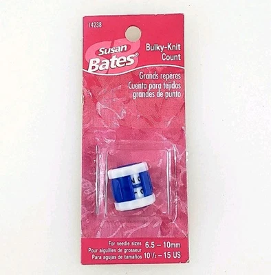Susan Bates Voluminoso Tejido Cuenta 14238 para Aguja Tallas 10.5 a 15 NUEVO Sellado Foto 1 de 4