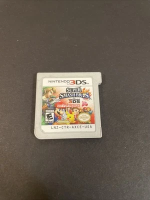 SUPER SMASH BROS Not For Resale Kiosk Demo Cartridge Nintendo 3DS NFR w/ Sticker - Image 1 of 2