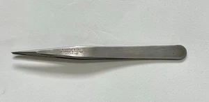 A DUMONT & FILS #3C PINZETTA PUNTE ACCIAIO INOX 4 1/4" MADE IN SWITZERLAND - Foto 1 di 6