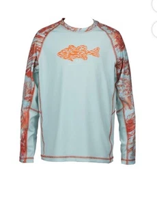Realtree Youth Long Sleeve Performance Fishing Shirt Color Sunfish Size M New - Picture 1 of 11